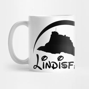 Lindisfarne Castle (Black Logo) Mug